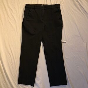 J.CREW Kallie Women's Straight-Leg Pant, Black Sz 10